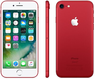 (nieuwstaat) Apple iPhone 7 256GB rood (4-core 2,4Ghz) (IOS 15+) 4,7&quot; (1334X750) simlockvrij + garantie