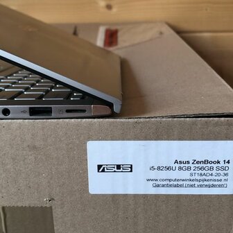  LETOP ACCU LADEN WERKT NIET Asus ZenBook 14 i5-8265U 4/8/16GB 256GB SSD 14 inch
