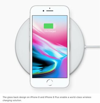 Apple iPhone 8 + nieuwe accu (100%) zilver 64GB simlockvrij + garantie