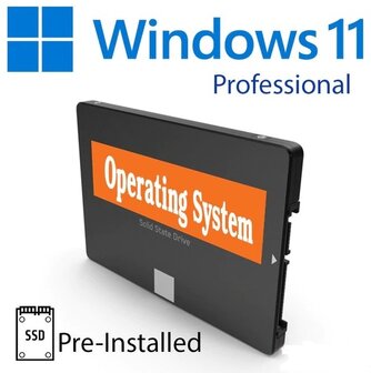 A-merk 4000GB (4TB) SSD + installatie Windows 11 ProSSD + installatie Windows 11 Pro