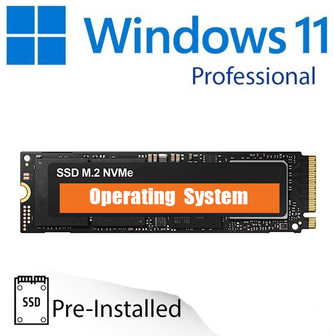 A-merk 2000GB (2TB) M.2 NVMe SSD + installatie Windows 11 Pro