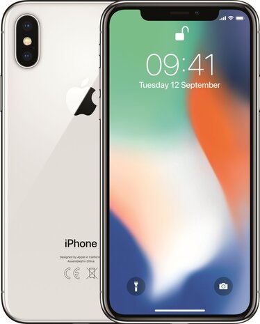 Apple iPhone X 10 64GB zilver 5.8 inch simlockvrij + garantie