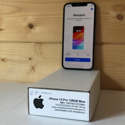 Glas schade Apple iPhone 12 Pro 128GB blauw simlockvrij + garantie