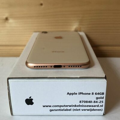 Apple iPhone 8 64GB (IOS 16+) simlockvrij gold + Garantie