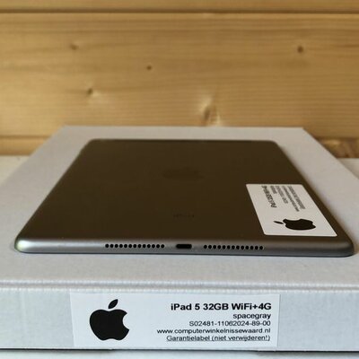 Apple iPad 5 32GB (9.7 inch) zwart black (OS16+) Wifi (4G) + garantie