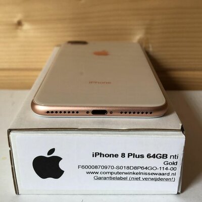 Apple iPhone 8 Plus 64GB 5.5 inch goud + garantie