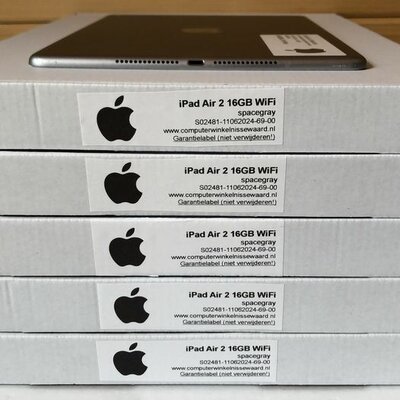 voordeelbundel (2+prijs) Apple iPad 9.7" Air 2 16GB WiFi (4G) zwart zilver + garantie