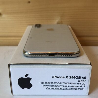 Apple iPhone X 10 256GB zilver simlockvrij garantie
