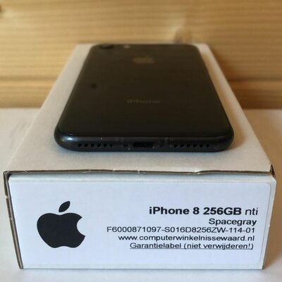 Apple iphone 8 zwart 256GB simlockvrij + garantie