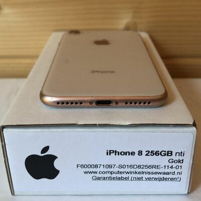 Apple iPhone 8 goud 256GB simlockvrij + Garantie