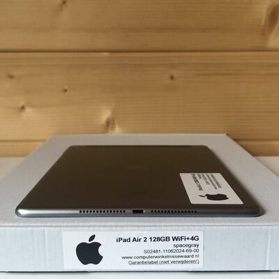 Apple iPad 9.7" Air 2 128GB WiFi (4G) zwart zilver + garantie
