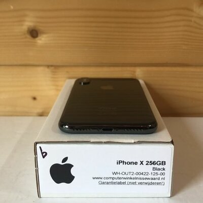 Apple iPhone 10 (X) 256GB zwart space grey black simlockvrij + garantie