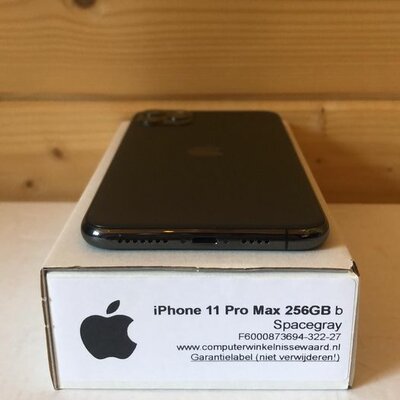 Apple iPhone 11 Pro Max 256GB zwart 6.5" (2688x1242) + garantie