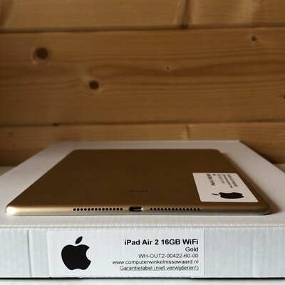 Apple iPad 9.7" Air 2 16GB WiFi (4G) wit goud + garantie