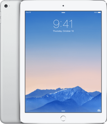 nieuwstaat Apple iPad Air 2 32GB WiFi (4G) zilver + 12 maanden garantie