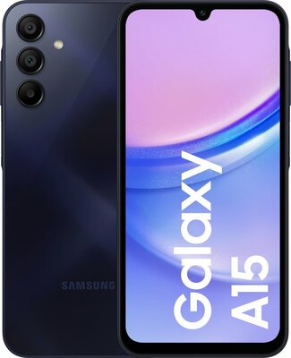 nieuwstaat Samsung Galaxy A15 256GB Blue zwart 6.6" + 12 maanden garantie