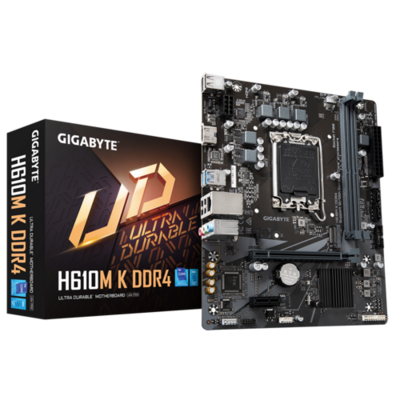 Fabrieksnieuw Gigabyte moederbord H610M K DDR4 socket 1700 + 24 maanden garantie